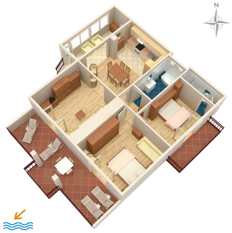 Apartments By The Sea Podgora, Makarska - 2615 외부 사진