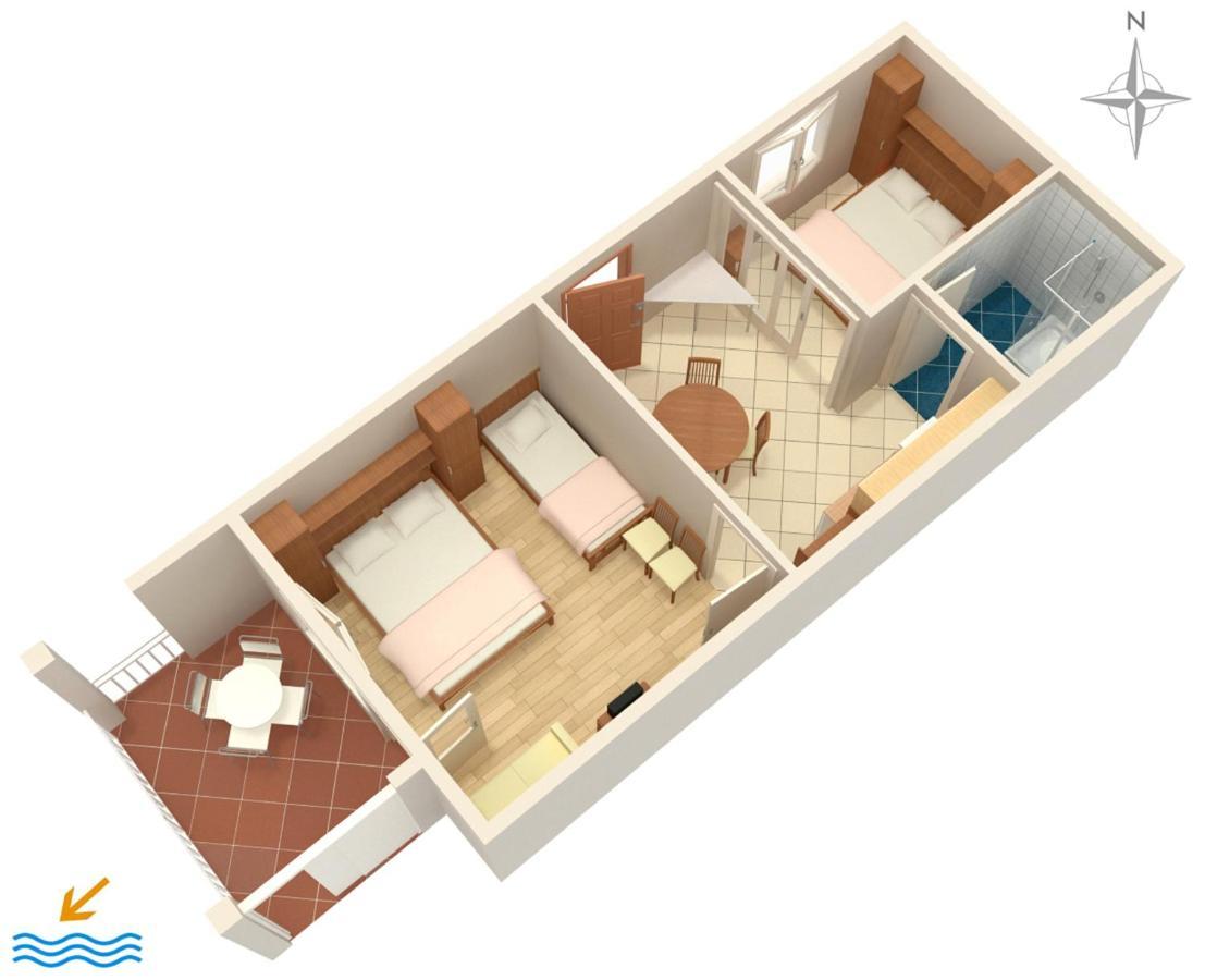 Apartments By The Sea Podgora, Makarska - 2615 외부 사진